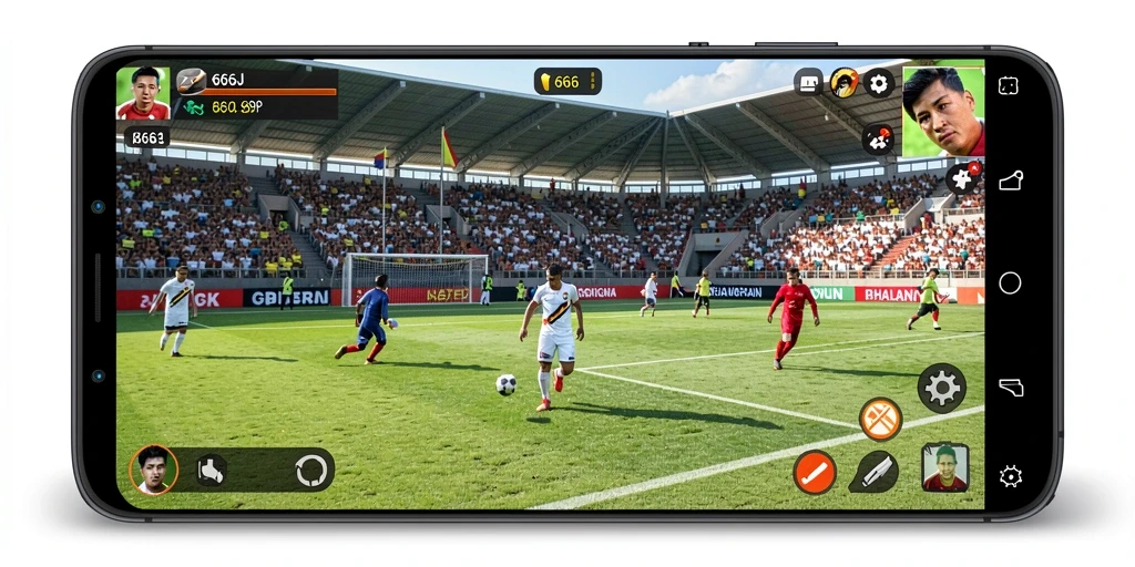 Tampilan gameplay seru di 666J dengan fitur olahraga lengkap.