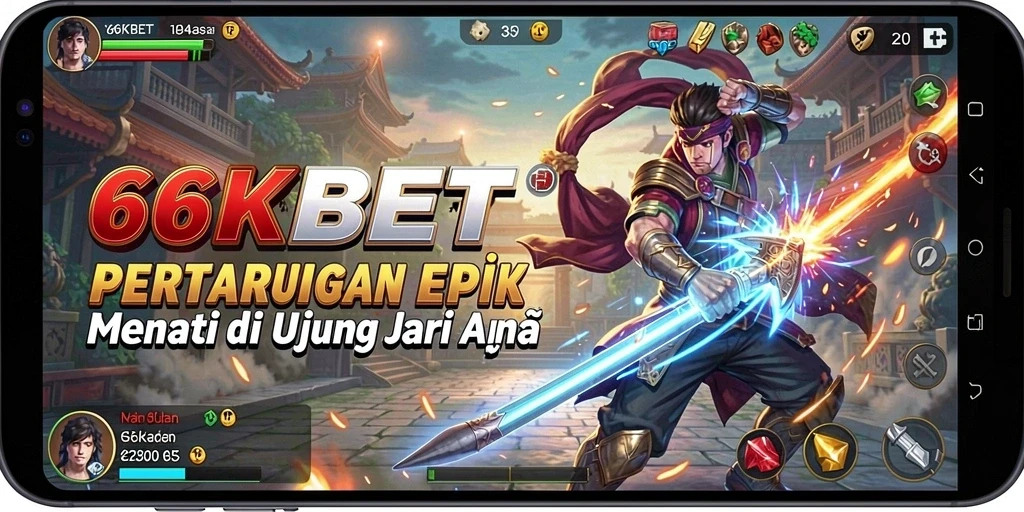 Screenshot menunjukkan aksi seru pertarungan di 66KBET.