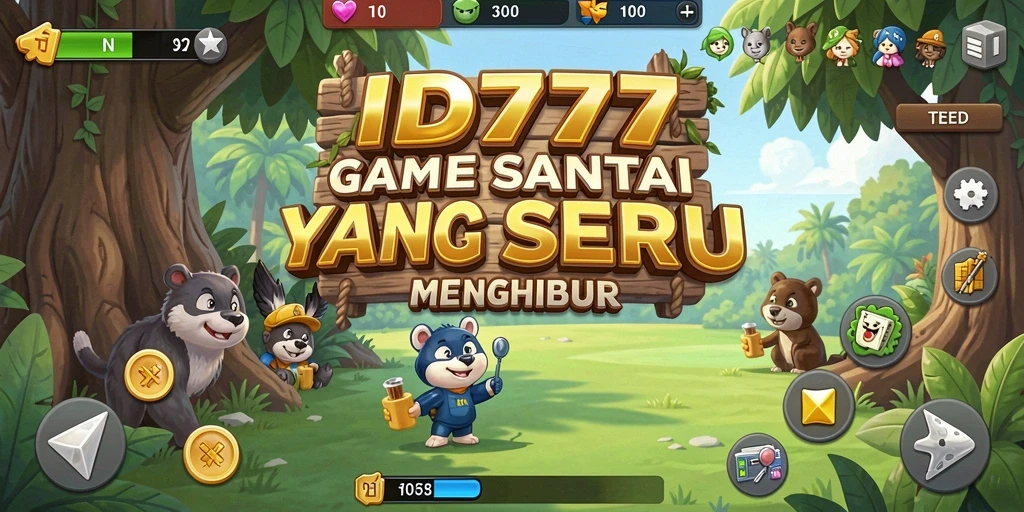 Tampilan gameplay menarik dan penuh warna dari ID777.