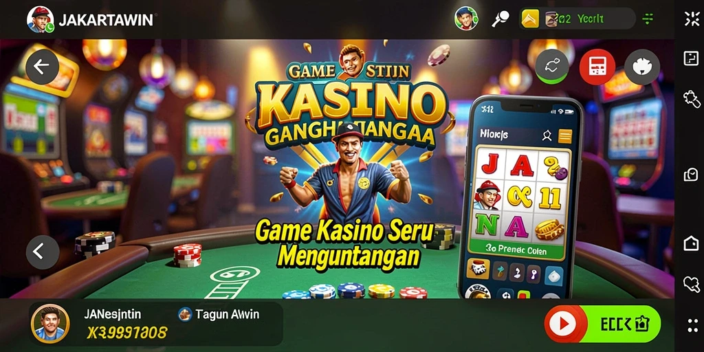 Tangkap momen seru saat bermain di JAKARTAWIN dengan tampilan grafis yang memukau.