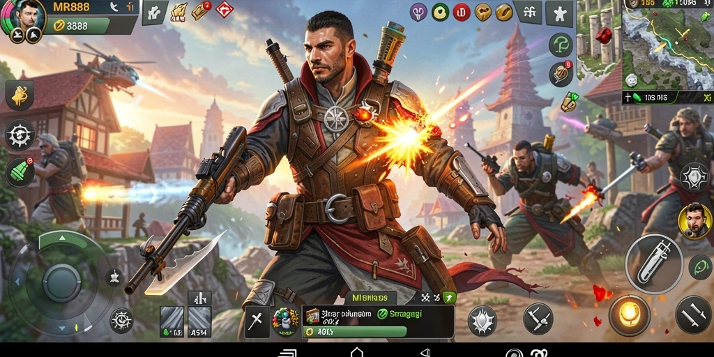 Tampilan gameplay MR888 dengan strategi mendalam.