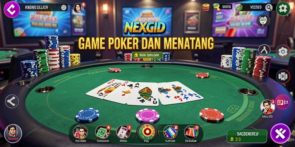 Tampilan gameplay seru NEXGID saat bermain Poker.