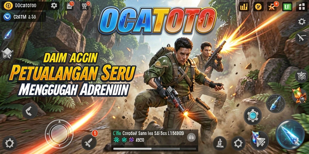 Tampilan gameplay OCATOTO yang seru dan mendebarkan.