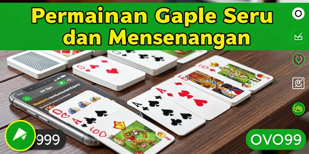 Tampilan gameplay Gaple yang menarik di OVO99.