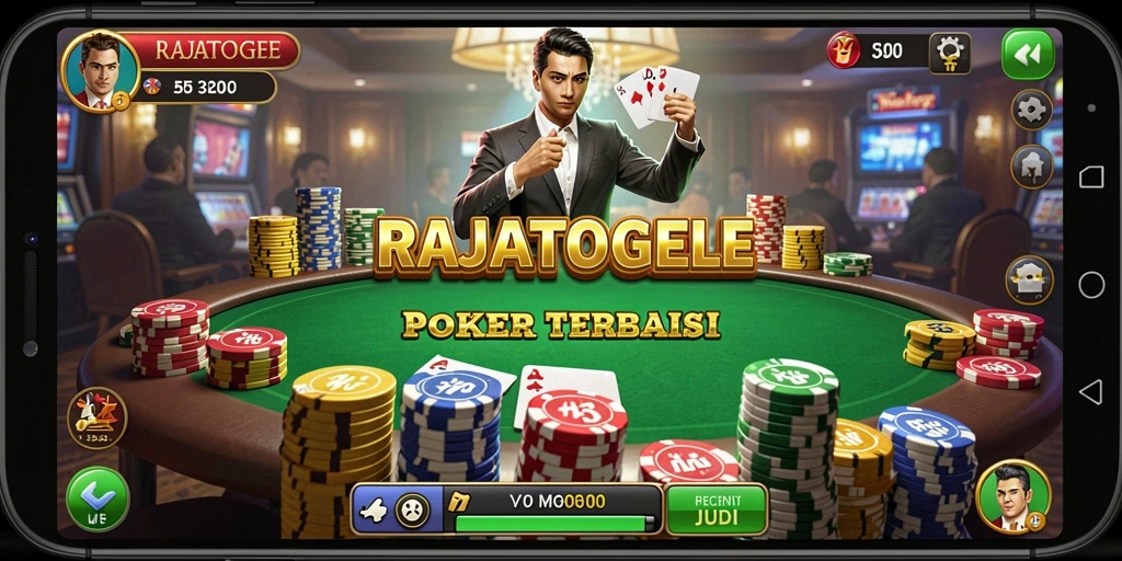 Screenshot gameplay RAJATOGEL menunjukkan keseruan permainan Poker.