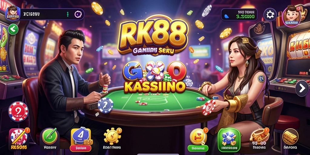 Gameplay seru RK88 yang menghadirkan hiburan kasino terbaik.