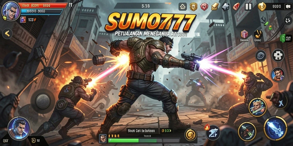 Tampilan gameplay SUMO777 yang penuh aksi dan menegangkan.